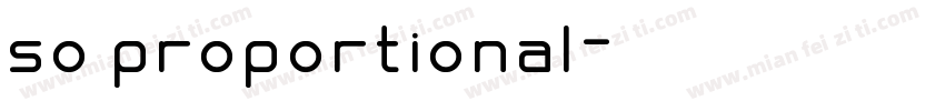 so proportional字体转换